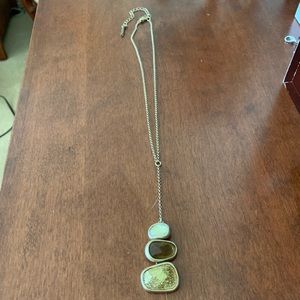 Kenneth Cole Reaction gold & stone necklace